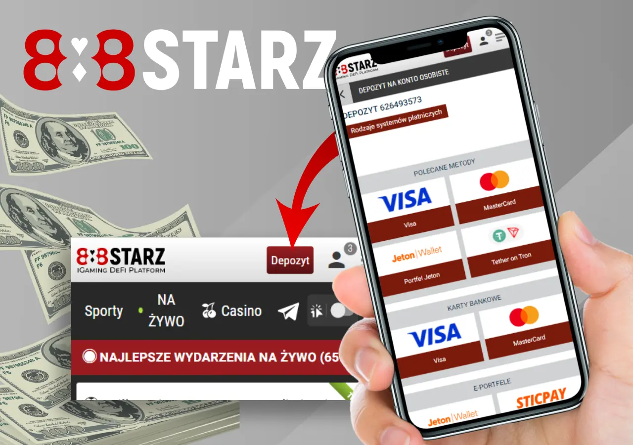 Pierwszy depozyt u bukmachera starz 888
