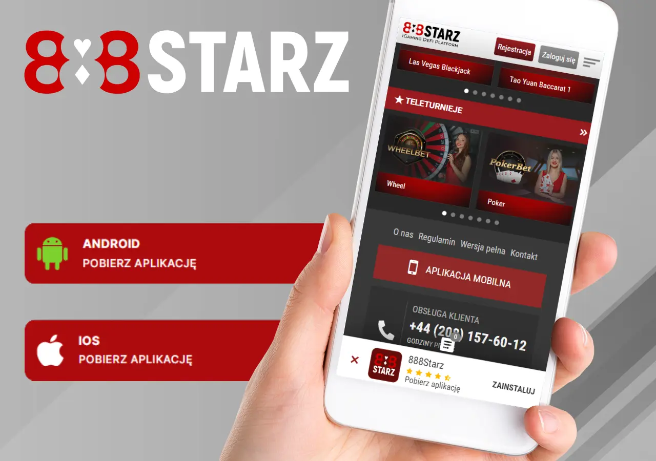 Pobierz aplikację 888 Starz na Androida i iOS