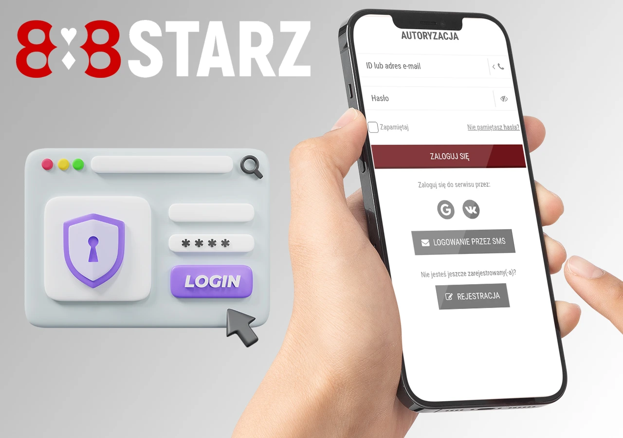 Zaloguj się na swoje konto (login 888Starz)