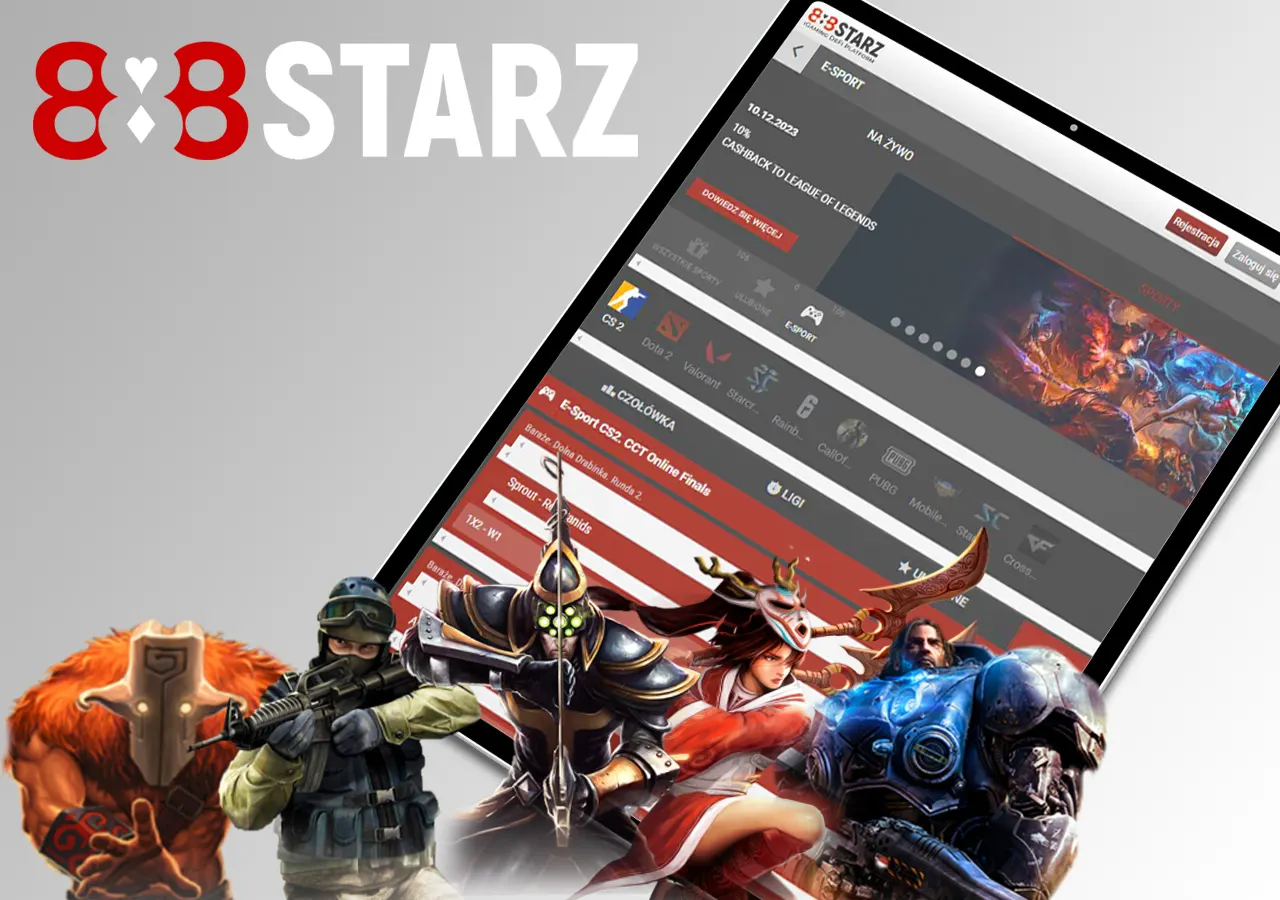 Od teraz możesz obstawiać nie tylko CS:GO, ale także jego kontynuację – CS2. To darmowa aktualizacja dla niezwykle popularnej gry FPS. W 888Starz możesz korzystać z szerokiego asortymentu zakładów na ten sport elektroniczny. Oto niektóre z dostępnych rozgrywek: